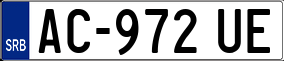 Trailer License Plate